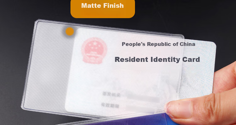 DiLe Transparent Frosted Card Holder for ID Cards, IC Cards, Social Security Cards, Bus Cards, Membership Cards, Protective Case 6513 (Pack of 40) 6