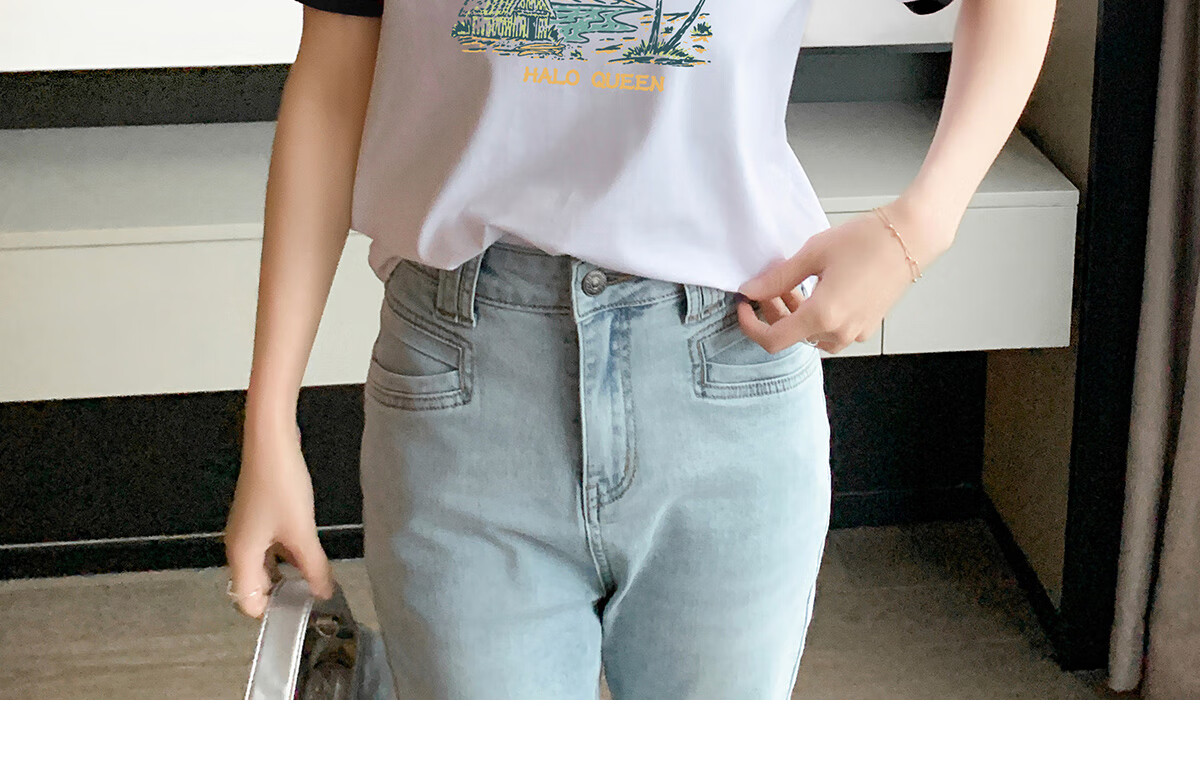Halo Queen Long-Sleeve T-Shirt for Women, Spring And Autumn Round Neck Shell Cute Casual Versatile Base Shirt Top New Product H143T2020 61