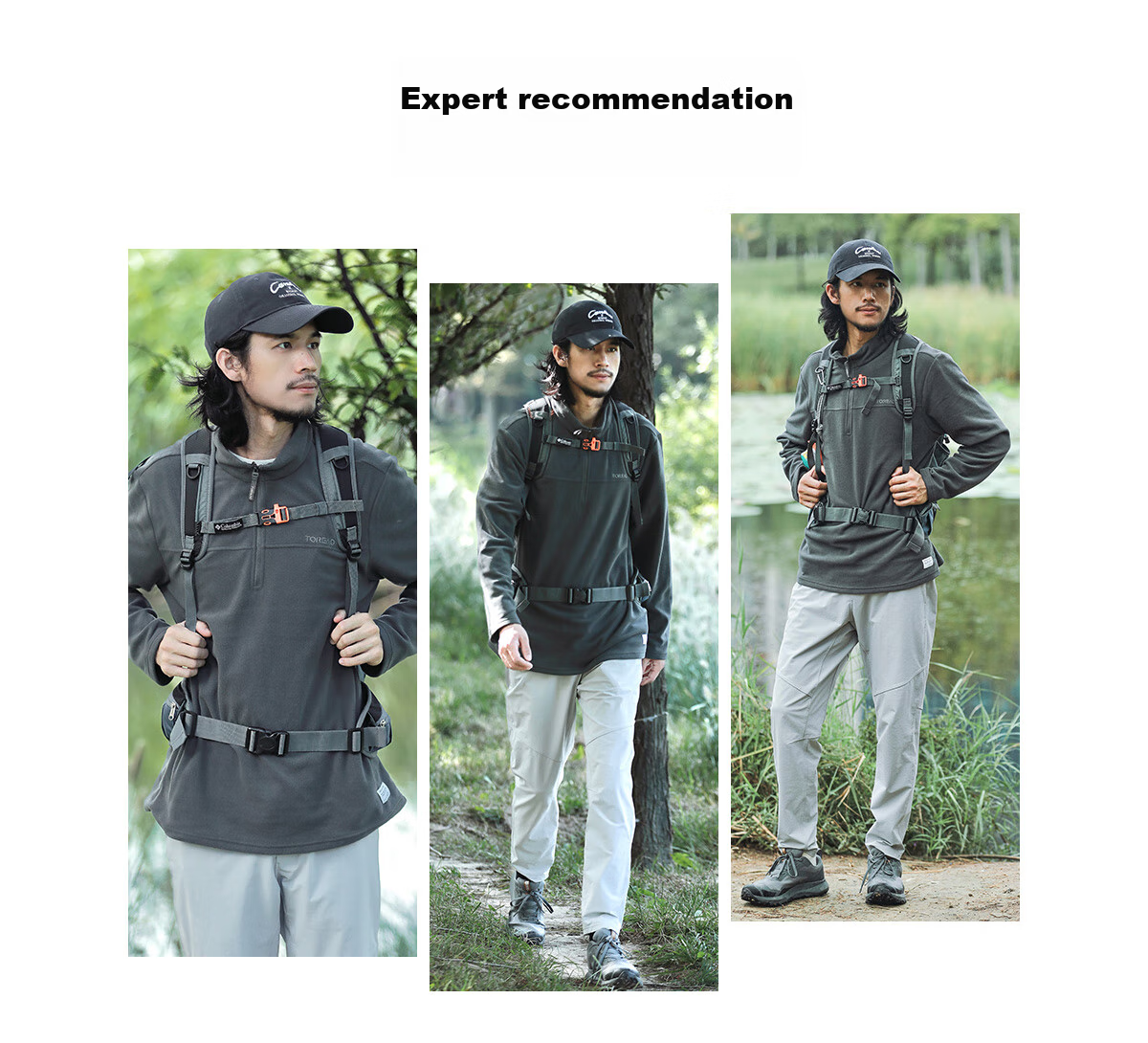 TOREAD Fleece Jacket, Autumn And Winter Men's Stand-Collar Ultra-Light Fleece Casual Versatile Anti-Static Coat TACCCM91362 9