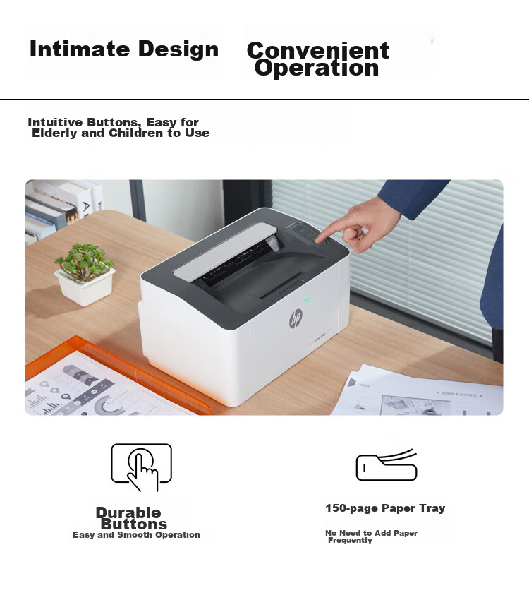HP 1008w Wireless Laser Printer, Compact Wireless Laser, Student Home Printing, Simple And Sleek 16