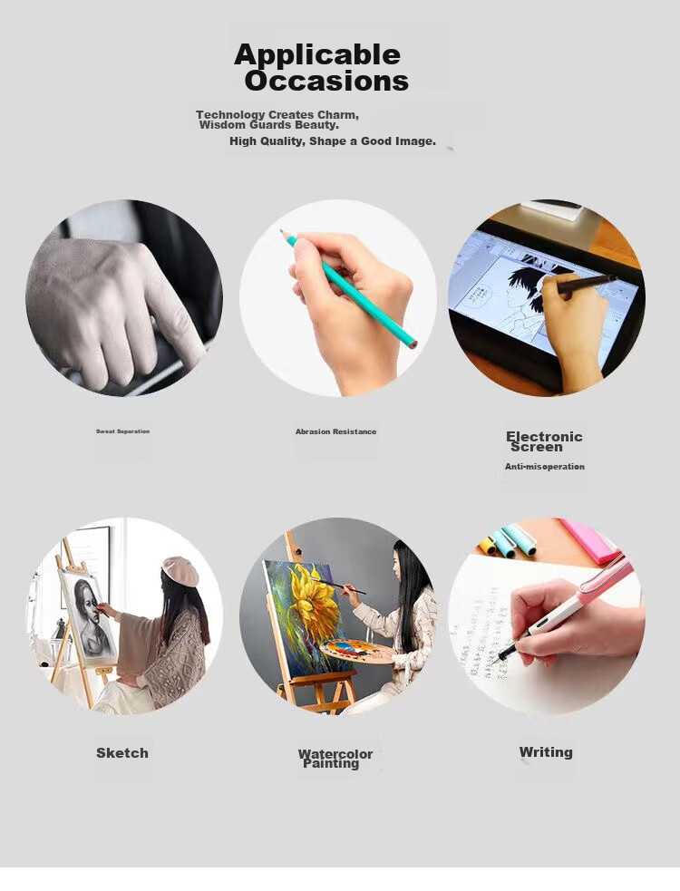 CangHua Drawing Gloves for IPad, Anti-Error Touch Gloves for Huawei And Apple Tablets, Surface Drawing Gloves, Anti-Scratch, Sweat-Proof, Dirt-Resistant, And Stain-Preventing 13