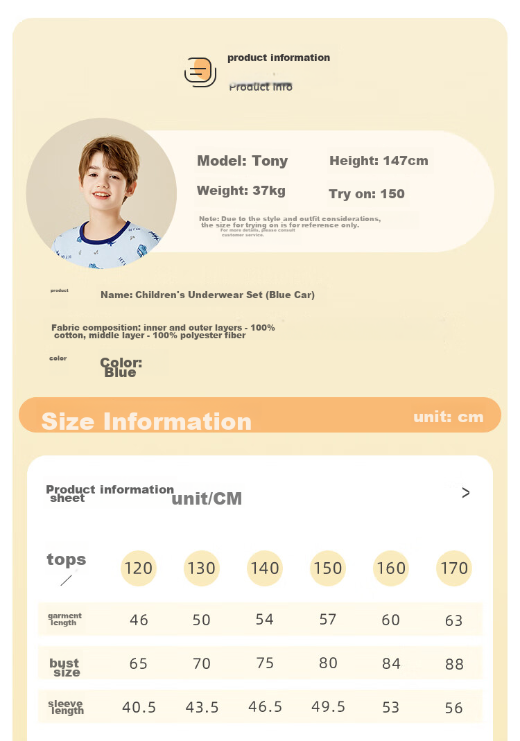 LangSha [School Uniform Essential + 7A Antibacterial] Children's Thermal Underwear Autumn Winter Boys' Thermal Top And Pants Baby Pajama Set 14