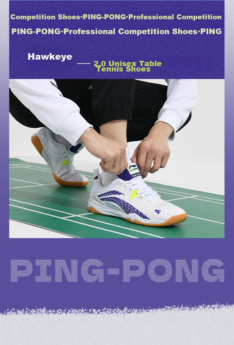 Li-Ning Table Tennis Shoes for Men And Women, Badminton Shoes Eagle Eye 2.0 Competition Training Sports Shoes Size 42 2