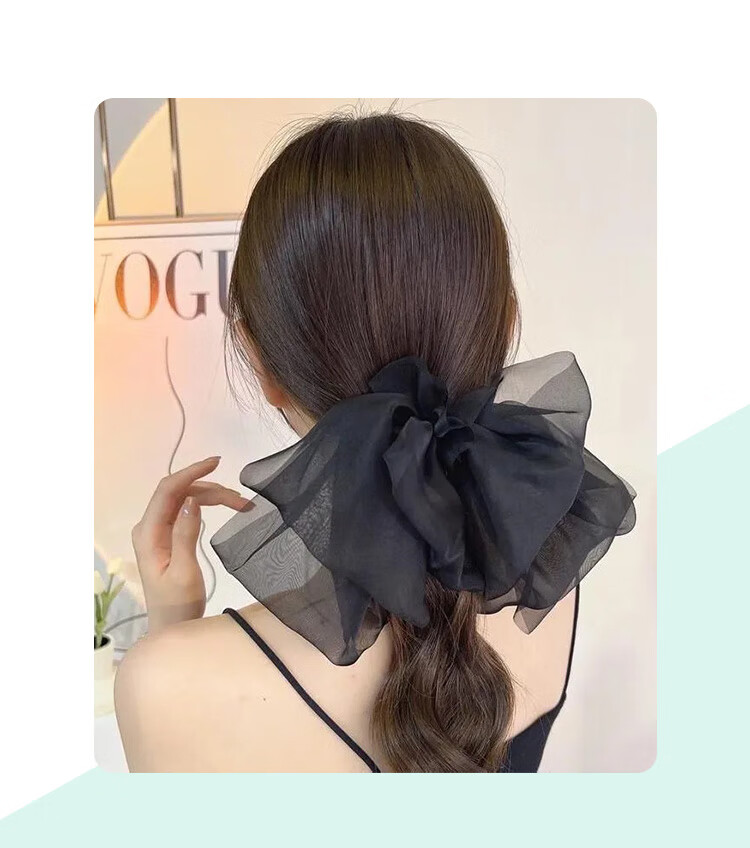 CHIMERA Back-Of Bun Hair Clip, French Bow Barrette, Half-Up Hairpin, Hair Accessory for Women, Mid-Autumn Festival Gift 9