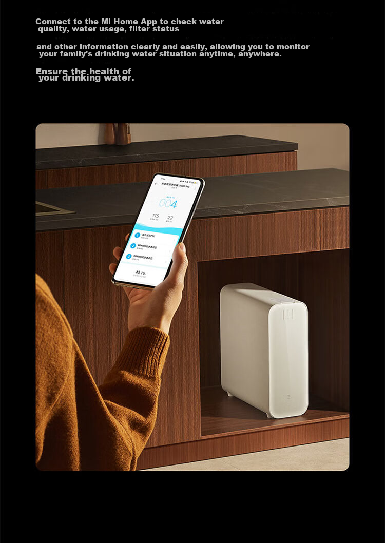 Mijia Xiaomi Water Purifier, Under-Sink Dual-Core 1200G Pro, 8-Year Long-Lasting Main RO, Dual RO Mother And Baby Grade Ultra-Pure Water Quality Kitchen Under-Sink Water Purification Machine MR 1253-A 19