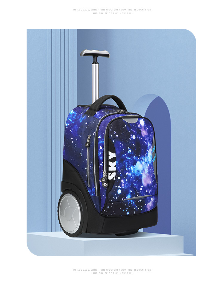 Dijiuchengbao Trolley Backpack for Primary School Students Grades 3-6 Boys And Girls Middle School Students Large Capacity Children's Backpack 17