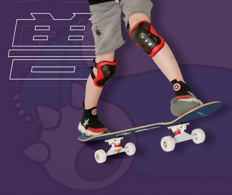 SWAY Professional Skateboard, Four-Wheel Double-Kick Children's Scooter, Adult And Youth Skateboard for Men And Women, Beginner Street Cruising Board KH23BS 21