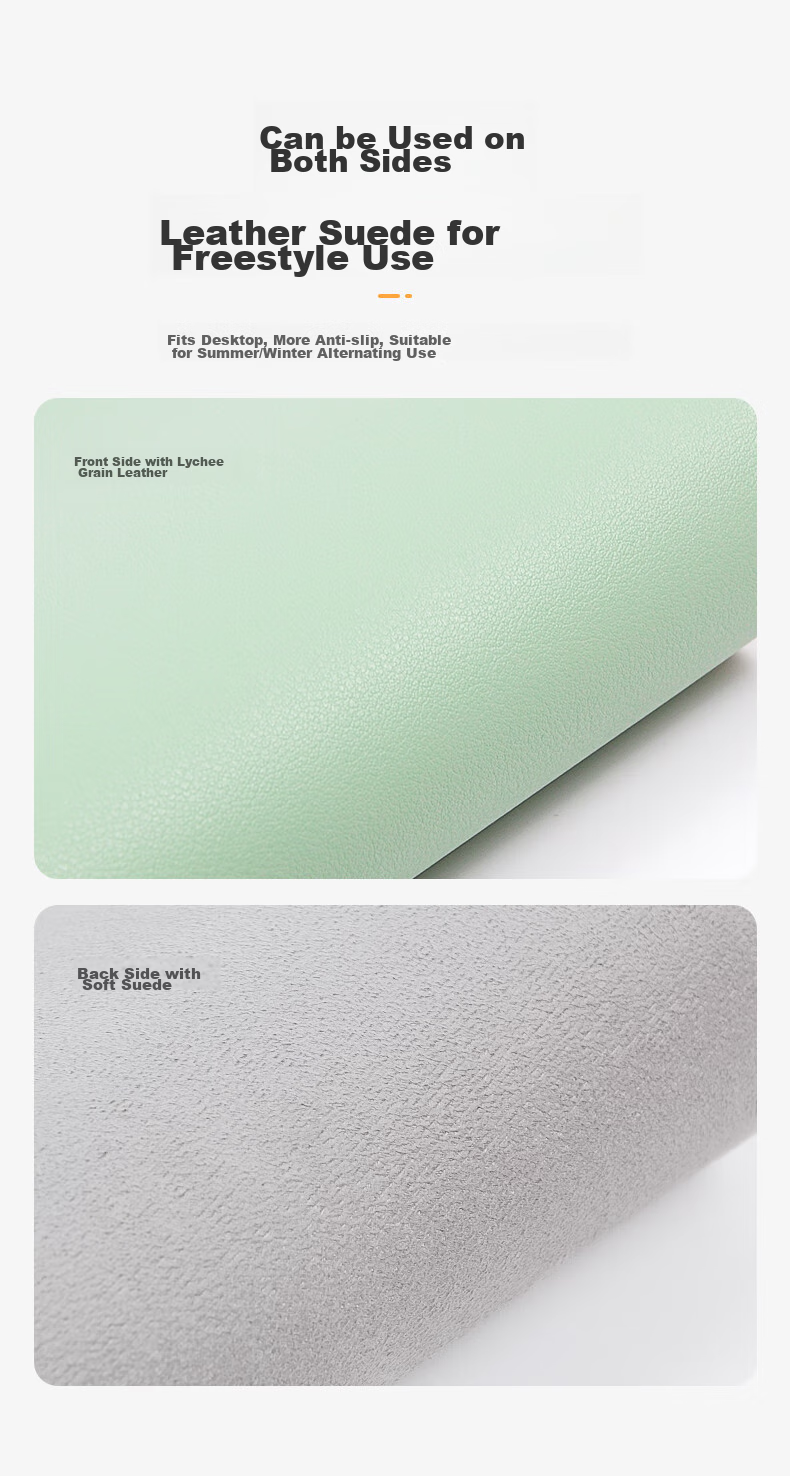 DiyiGongfang Rectangular Mouse Pad, Solid Color Simple Small Size, Instagram Style Laptop Pad, Mouse Leather Pad, Waterproof And Dirt-Resistant, Office Fresh Style for Girls And Boys, Ultra-Thin Gaming Mouse Pad 3