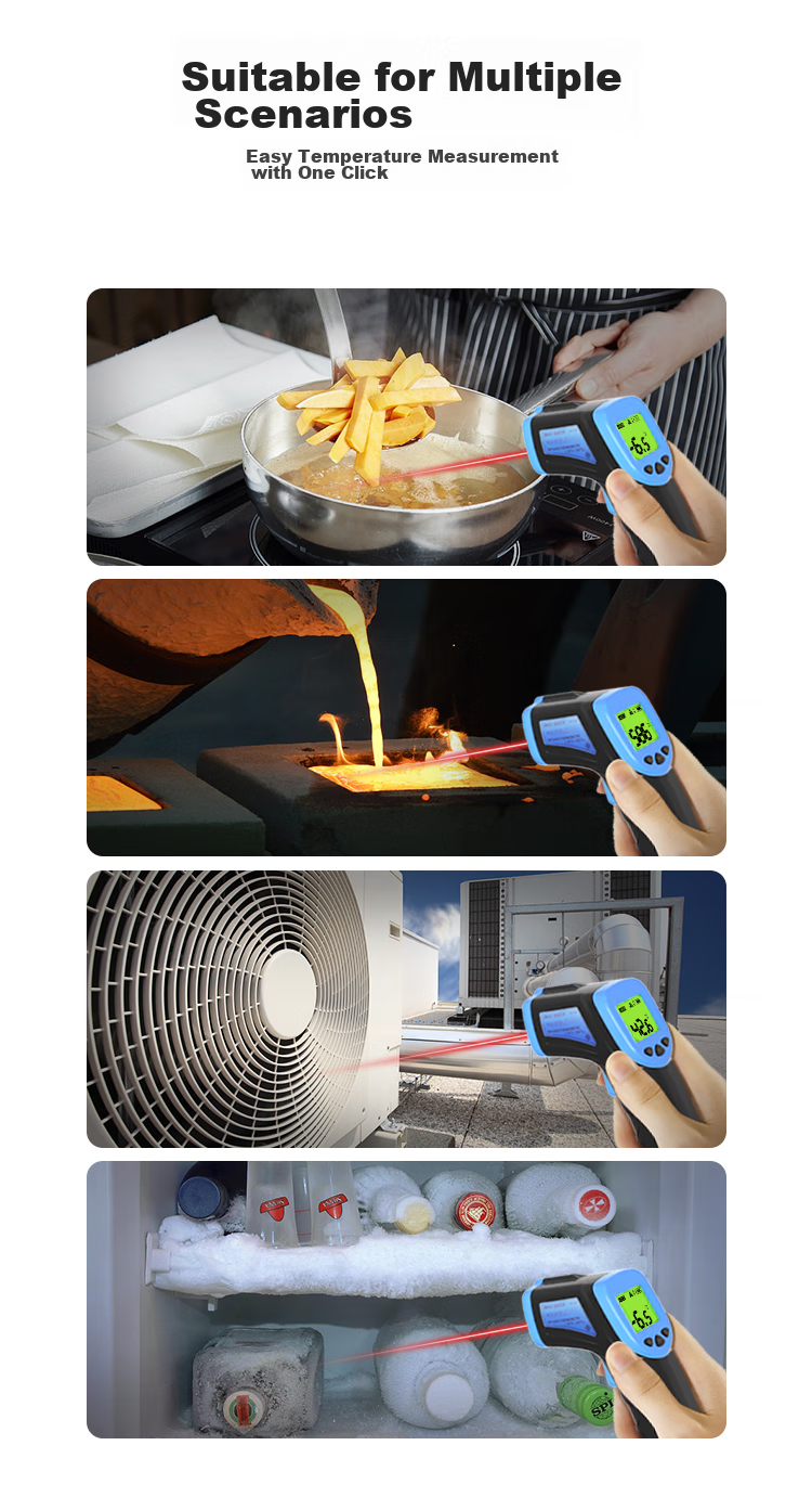 CEM AR842A+ Non-Contact Infrared Thermometer High-Temperature Industrial Temperature Gun Infrared Temperature Meter 3