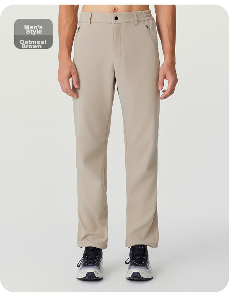 NORTHLAND [Baihulin] Men's Outdoor Windproof And Water-Resistant Fleece-Lined Snow Pants, Hiking And Mountaineering Trousers 26