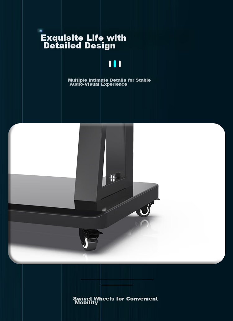 ProPre TV Mobile Stand, 55-100 Inch Large Screen Floor-Standing Integrated TV Bracket, TV Cart, Video Conference Stand 9