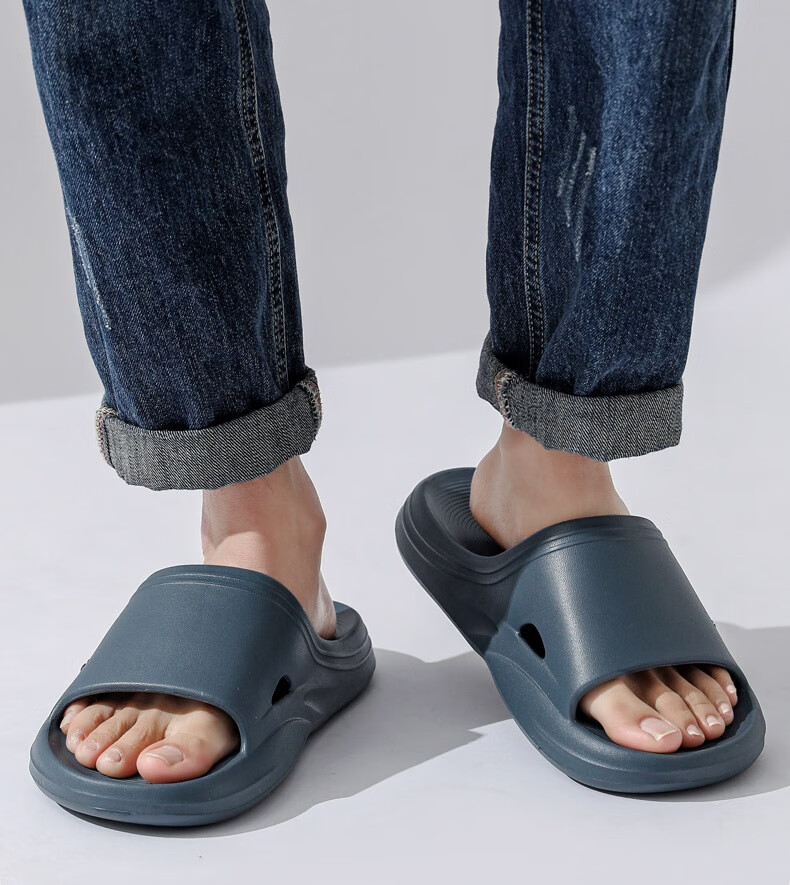 Huili Men's Slippers, Sports Bathroom Indoor And Outdoor Wear, Non-Slip Thick-Soled Sandals, HL0273 Orange Color, Size 44-45 28
