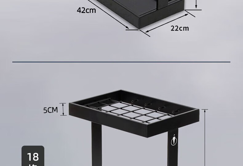 Sitoo Umbrella Stand Company Hotel Lobby Umbrella Storage Rack Umbrella Holder Floor-Standing Umbrella Storage, Black Thickened 12 Compartments 1