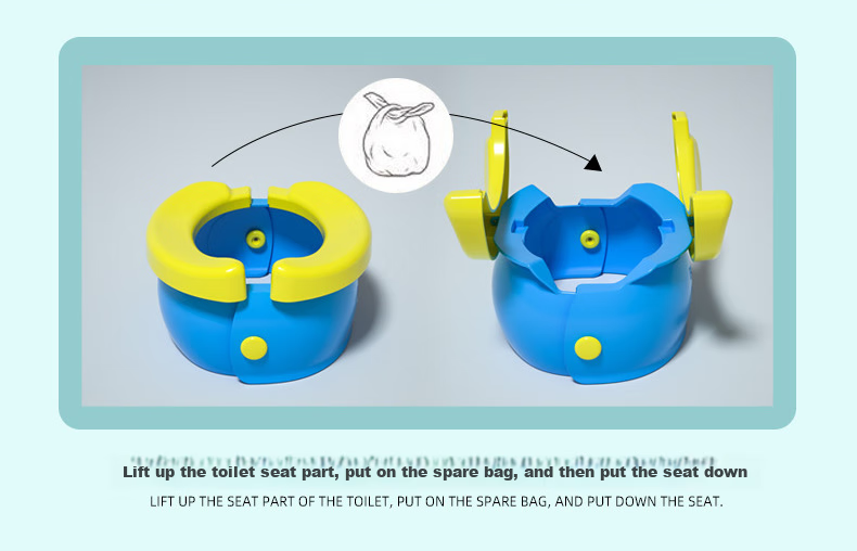 DOCTOR MA Children's Foldable Portable Toilet Travel Urinal Pot Baby Car Travel Potty Seat for Boys and Girls 11