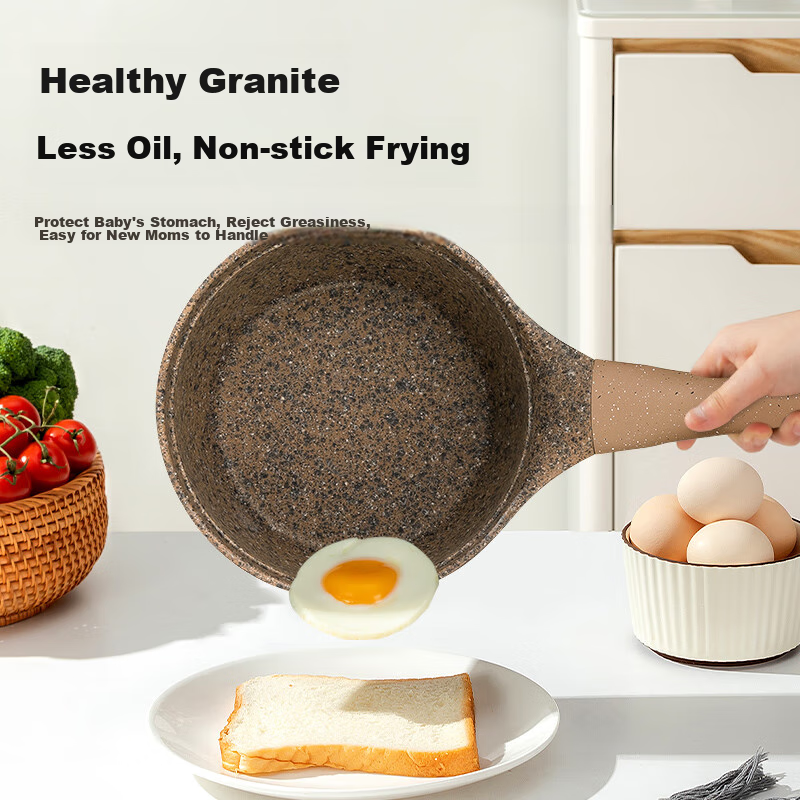 Amercook Alfitai Non-Stick Milk Pot, Baby Food Pot, Almi Noodle Cooker, Milk Heating Pot, Specially Designed for Gas Stove And Induction Cooker