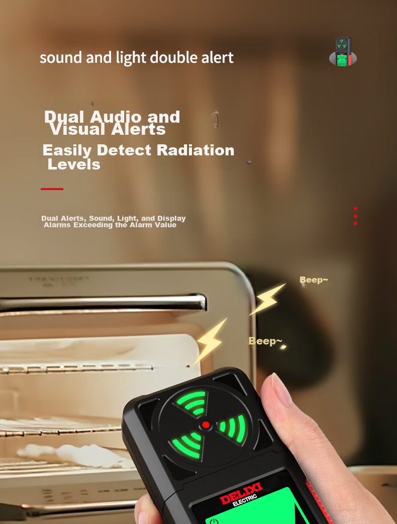 DELIXI ELECTRIC Electromagnetic Radiation Tester, High-Frequency DI504A, Home-Use Electromagnetic Field Radiation Detector 10