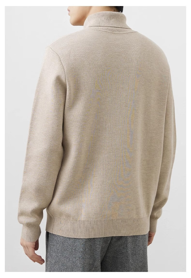 Warrior Men's Winter Warm Turtleneck Sweater Trendy Knit Pullover Woolen Shirt 12