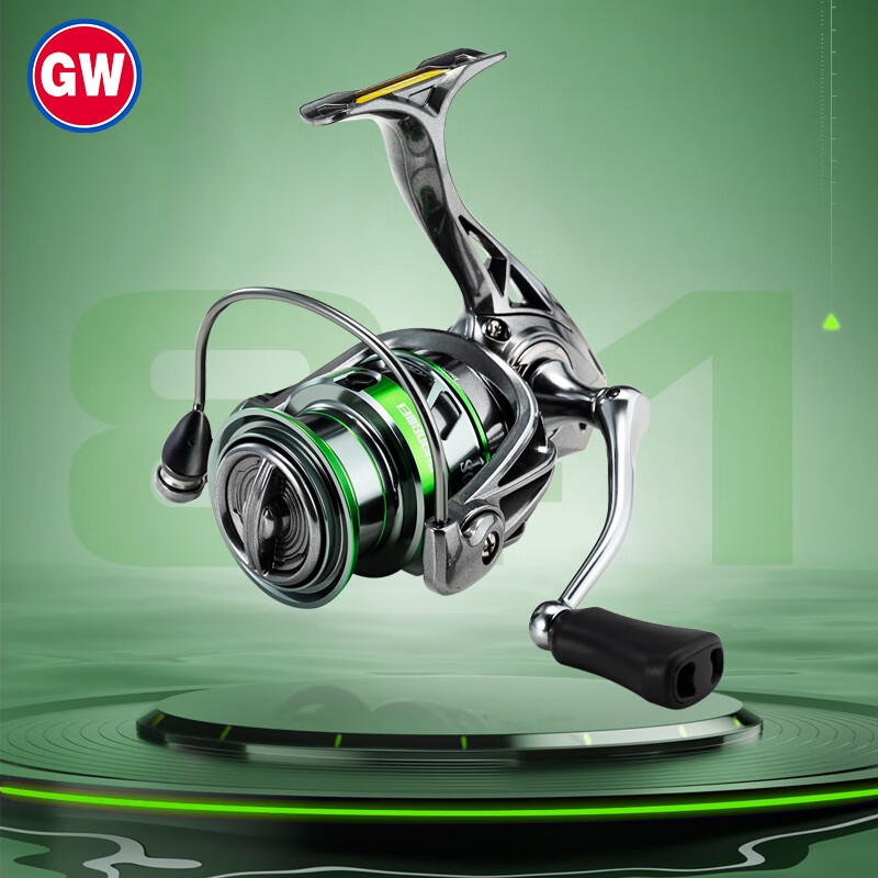 GW 8000 Model Haohai Fishing Line Reel, Non-Gap Spinning Reel, Angled Mouth Anchor Fish Fishing Reel, Long-Casting Reel, Sea Fishing Wheel, Fishing Tackle