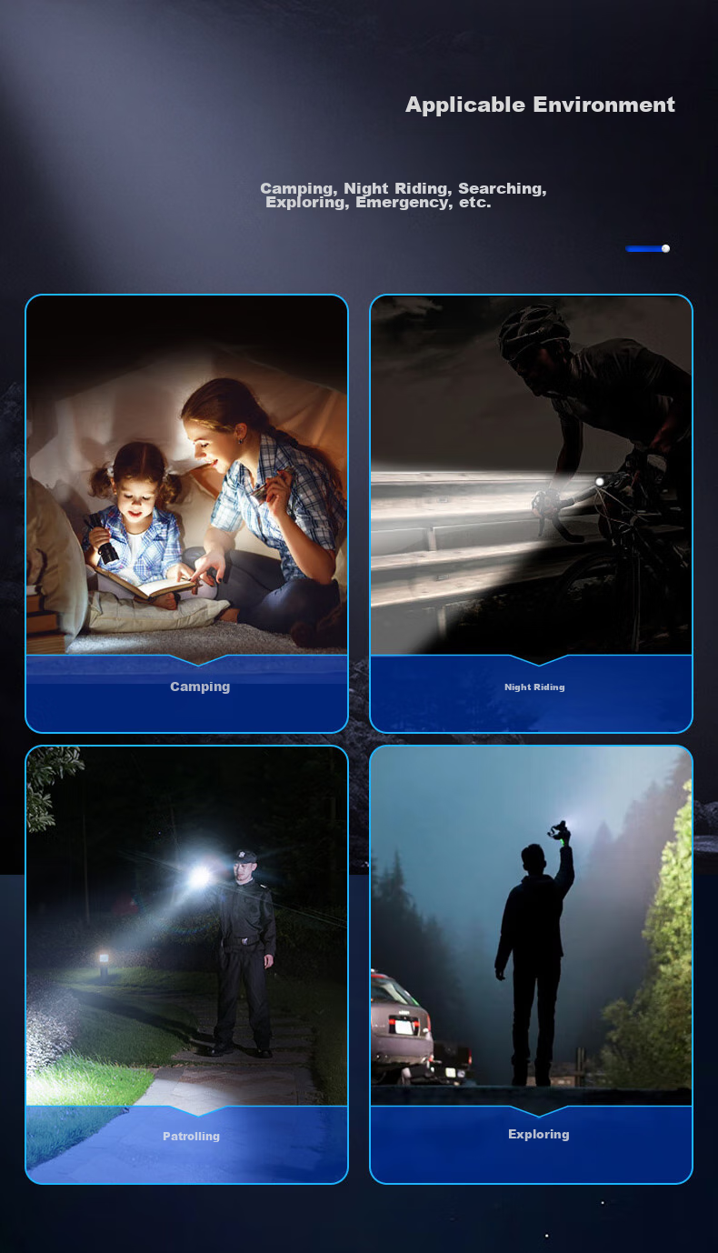 SHENYU Flashlight, High Brightness, Long Battery Life, Long-Range Illumination, Military-Grade Brightness, Outdoor And Home Use, Specialized Sky-Piercing Light, 100000 Lumens 6
