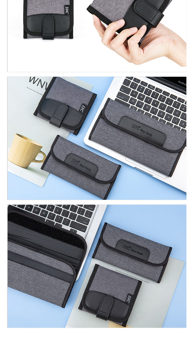 JJC Filter Kit Portable Storage Bag Can Store Four UV Filters/CPL Polarizing Filters/ND Neutral Density Filters/Starlight Filters/Soft Light Filters DSLR Mirrorless Camera Accessories 9