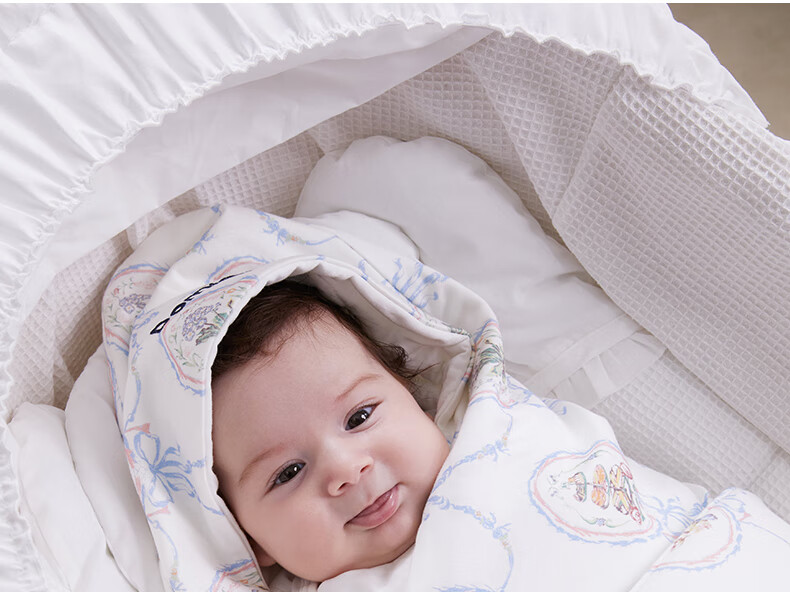 DOMIAMIA Baby Swaddle Blanket, Autumn And Winter Newborn Wrap, Anti-Startle Swaddling Cloth, Infant Small Blanket, Plush Swaddle Wrap, Single Blanket 10