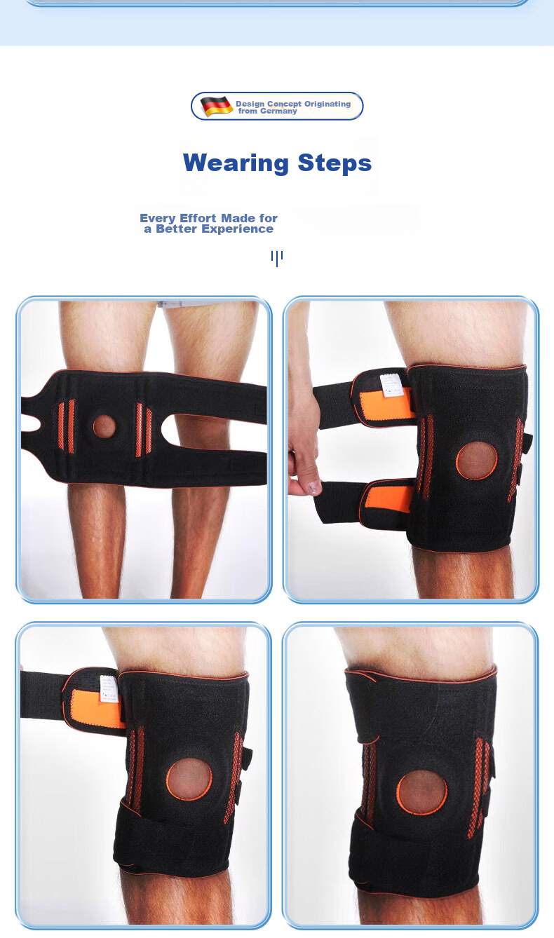 Bamaier [German Professional Children's Sports Knee Pads] Basketball Running Hiking Protective Joint Knee Meniscus Protectio 17
