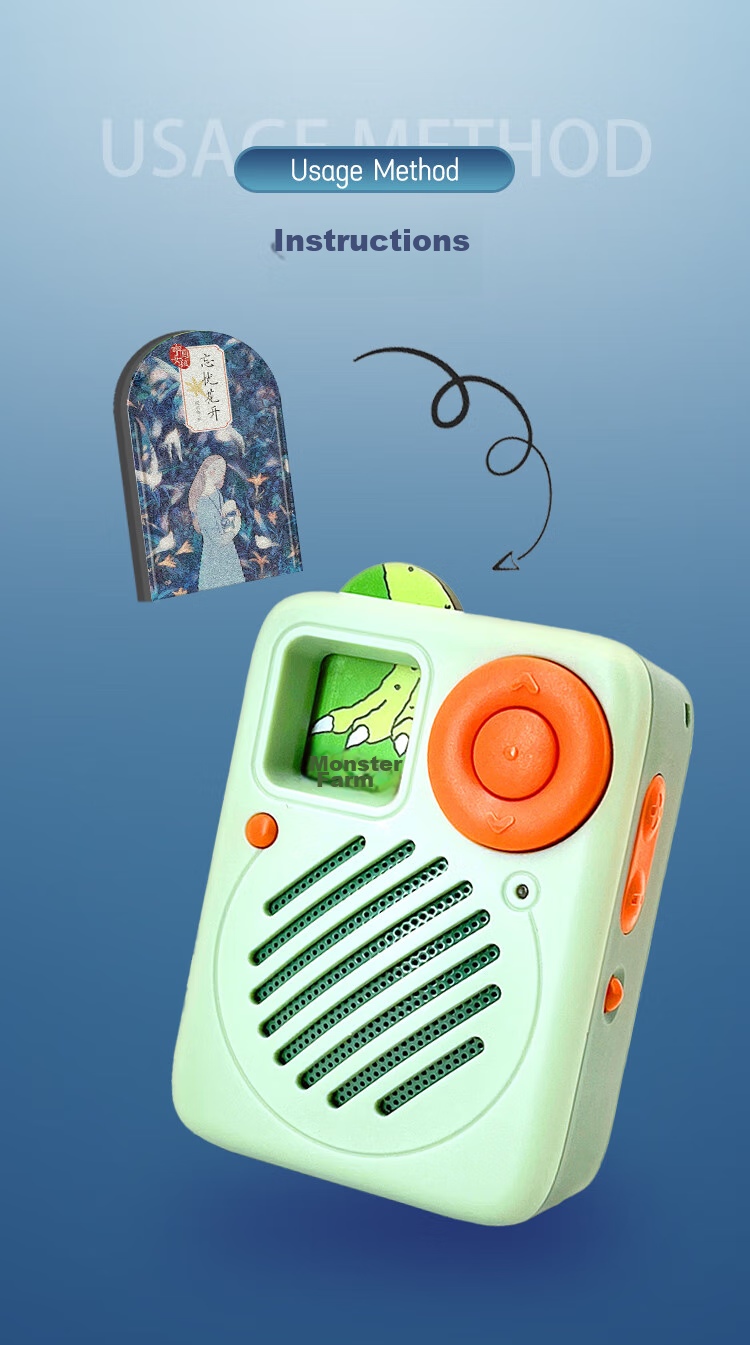 Chishushenshou Worry-Free Flower Blooming Program Card, Portable Audio Player Card "Chinese Girl" Series, Extracurricular Stories for Primary And Secondary School Students 7