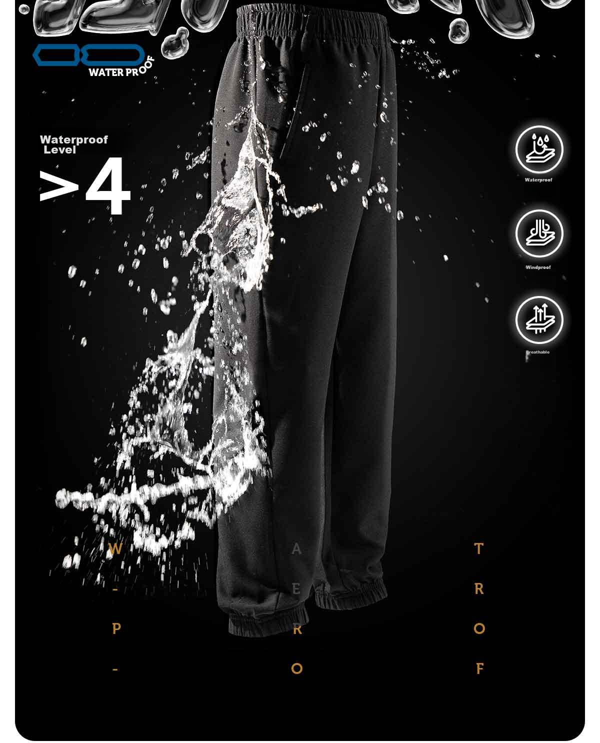Baleno Boys' Pants Spring And Autumn 2026 Style, Children's Outdoor Sports Waterproof Cargo Pants, Hiking Pants, Kids' Tapered Casual Trousers 4