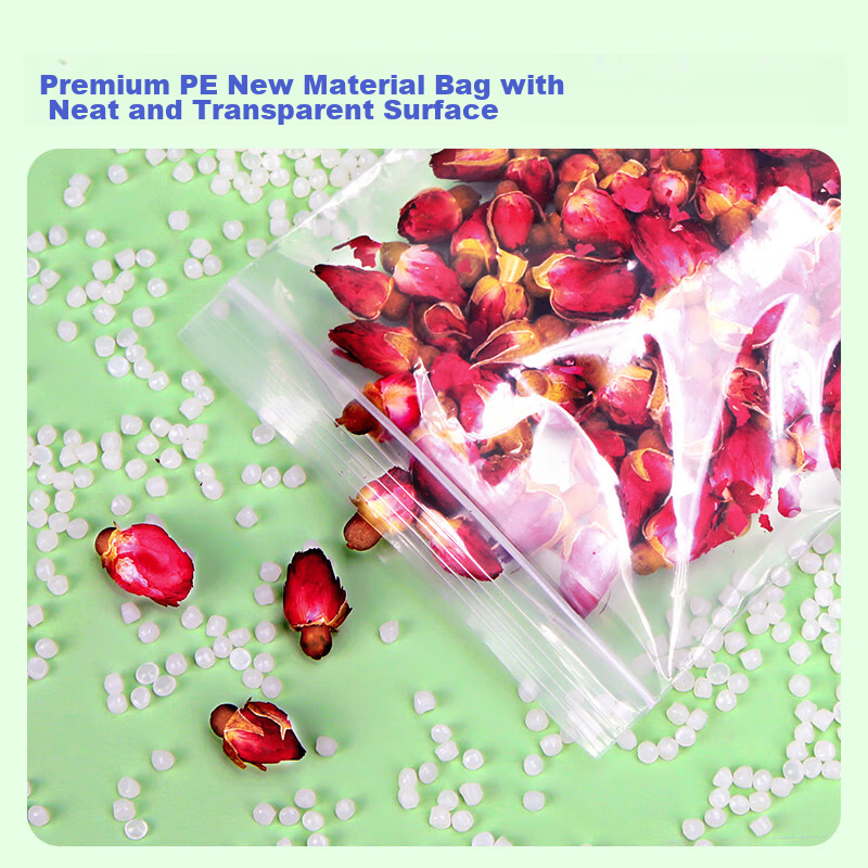 Yessel Food Self-Sealing Bags, Thickened No. 7, 14*20CM, 300 Pieces, Storage Sealed Packaging Bags