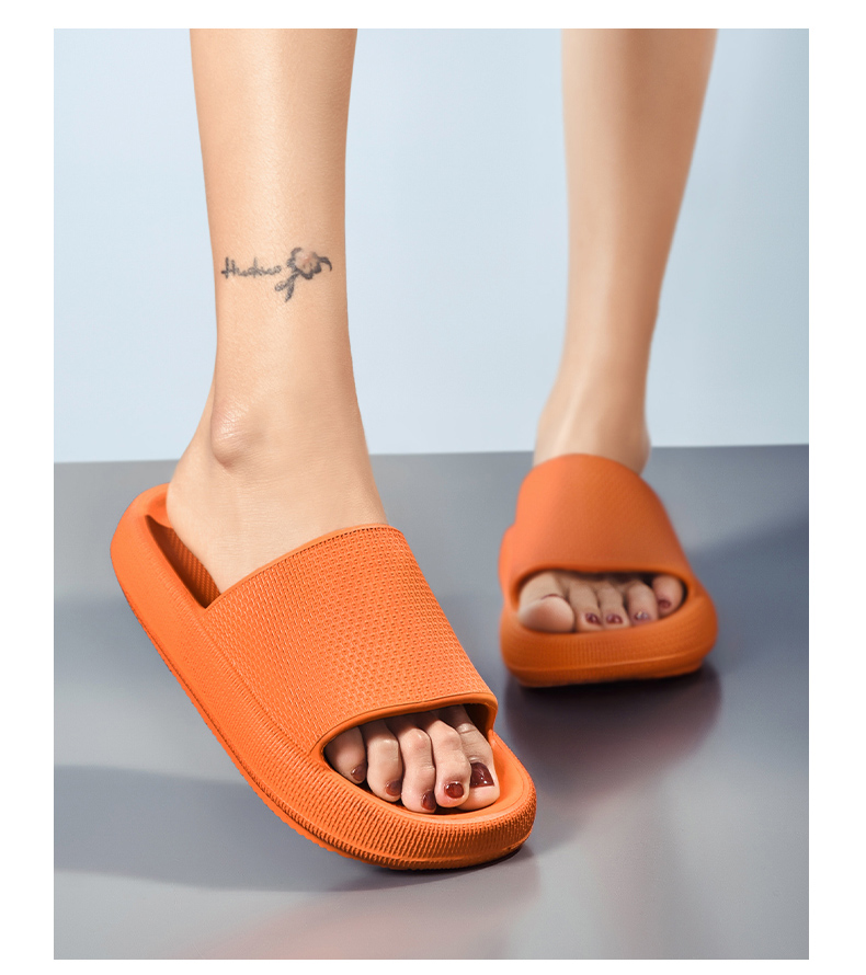 CARTELO Women's Slippers, Comfortable Sandals, Soft-Soled Home And Shower Slippers, Women's Size 0293, Orange, 39-40 19