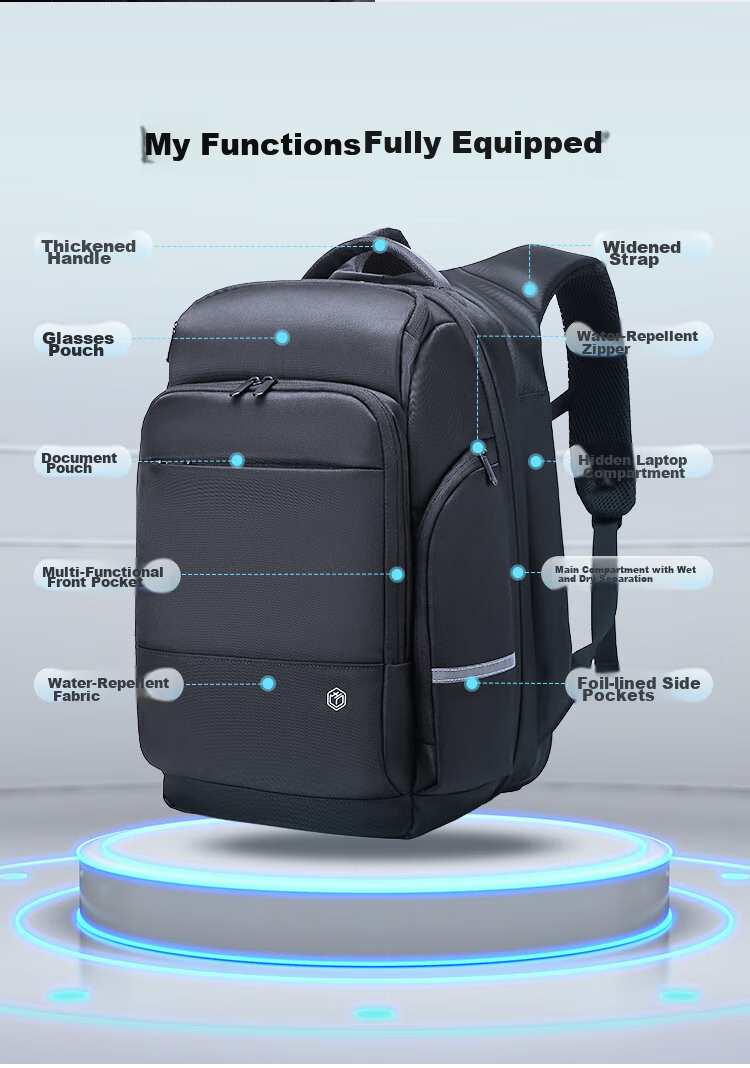 JD Original TANK New Model 2026 Sports Backpack, Large Capacity, 180° Expandable, Business Commute Laptop Bag for Me 15