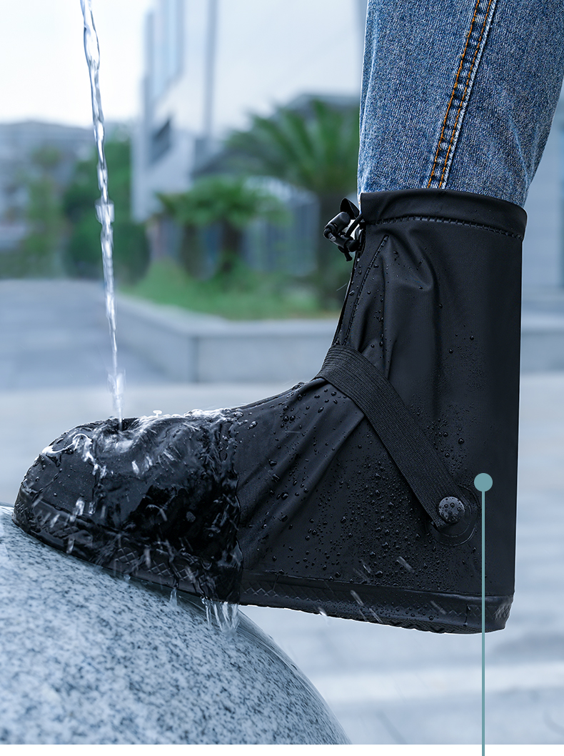 KEYRU Waterproof Rain Boots for Men And Women, Non-Slip High-Top Thick Wear-Resistant Lightweight Rain Boots, Suitable for Adults 3