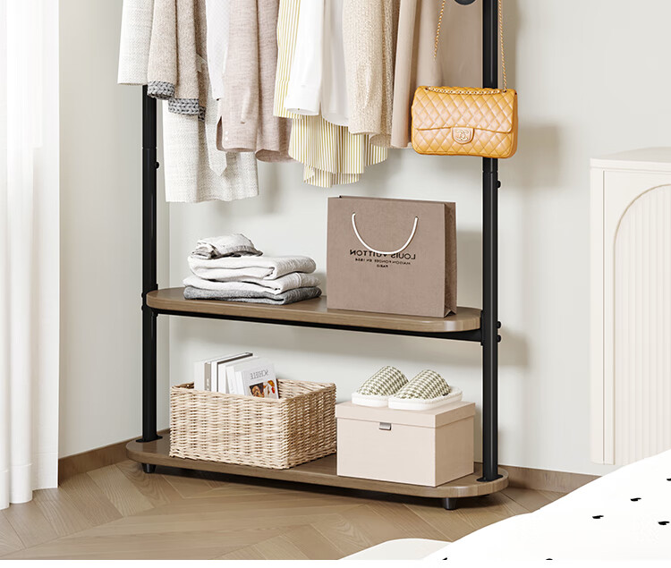 Yicainianhua Coat Rack, Floor-Standing Clothes And Hat Stand, Multifunctional Hanger, Bedroom Storage Rack, Clothes Drying Rack (Miqi) 2383 9