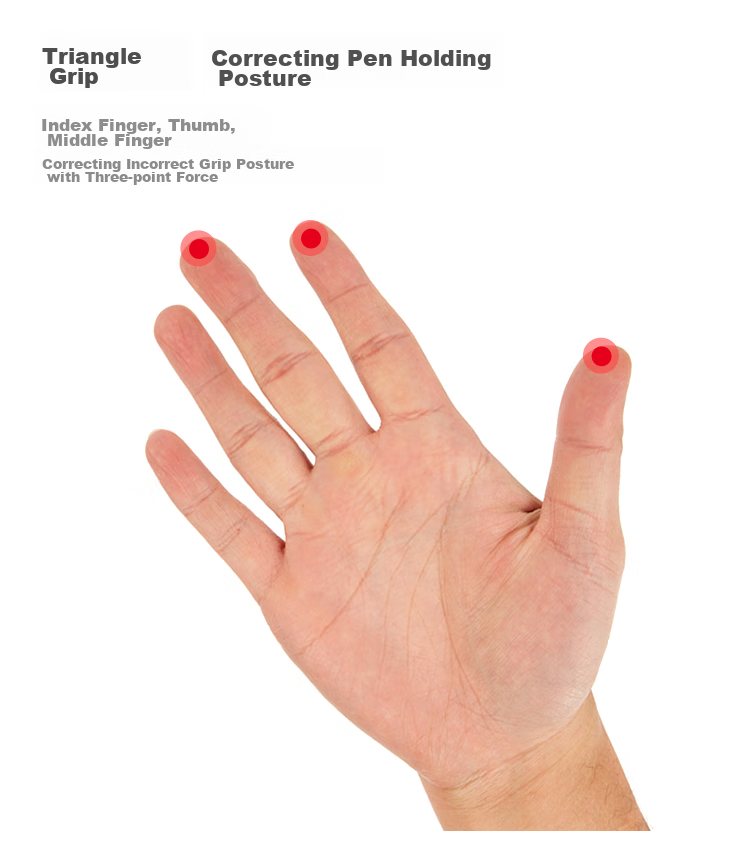 AIHAO Signature Pen, 0.5MM Full Needle Tube Gel Pen, Super Writing Capacity, Black Ink, Integrated Posture-Correcting Pen, Office Supplies, 12 Pieces, 47920 6