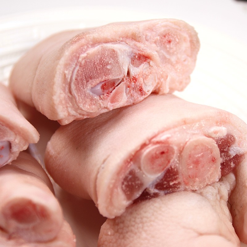 精气神 国产无抗山黑猪猪蹄块800g 冷冻免切猪蹄子猪爪 猪肉生鲜美食