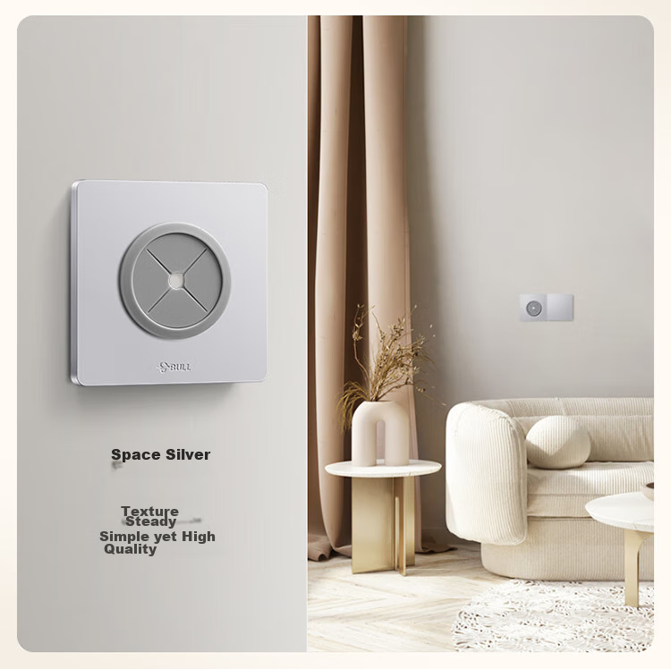 BULL Blank Panel G12 Series, White Board with Wire Hole, Wall Plug-In Hole, Concealing Ugly Cream Style G12B104, Twilight Snow White 6