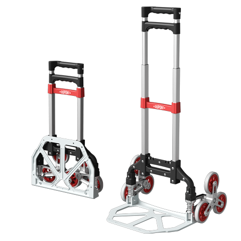 DU PONT Nai'an Series Folding Grocery Cart with Handle, Portable Luggage Trolley for Stairs, Moving, And Hauling