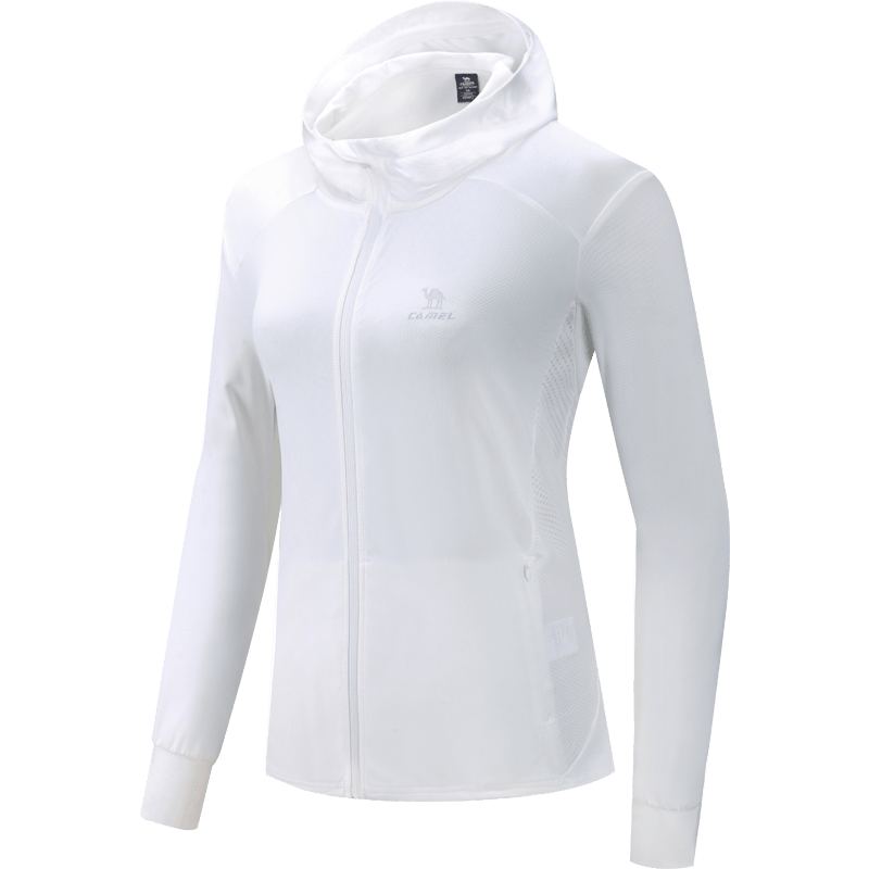 CAMEL Sun Protection Clothing for Men And Women, New Summer Outdoor Sports Wear, Original Yarn Cool-Feeling Sun Protection Loose Hooded Top Thin Jacket