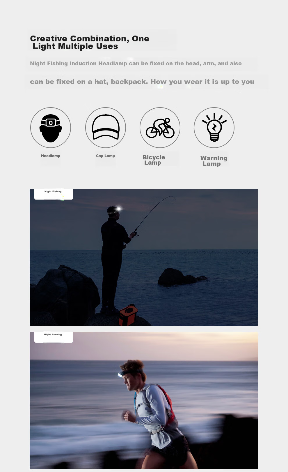 KLARUS HM1 Motion-Sensing Night Fishing High-End Headlamp, Ultra-Bright Off-Road Camping Hiking Waterproof Rechargeable 3