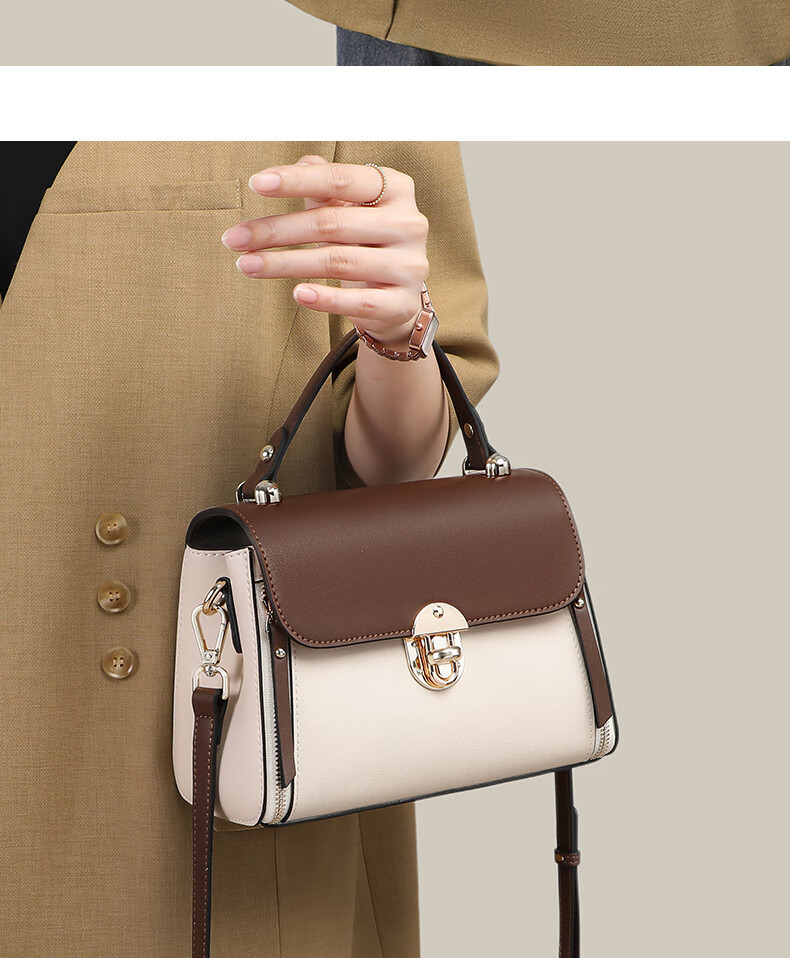 Aiqinghai Leather Handbag, Women's Crossbody Bag, Shoulder Bag, Large Capacity, Practical Birthday And Mother's Day Gift for Mom 3