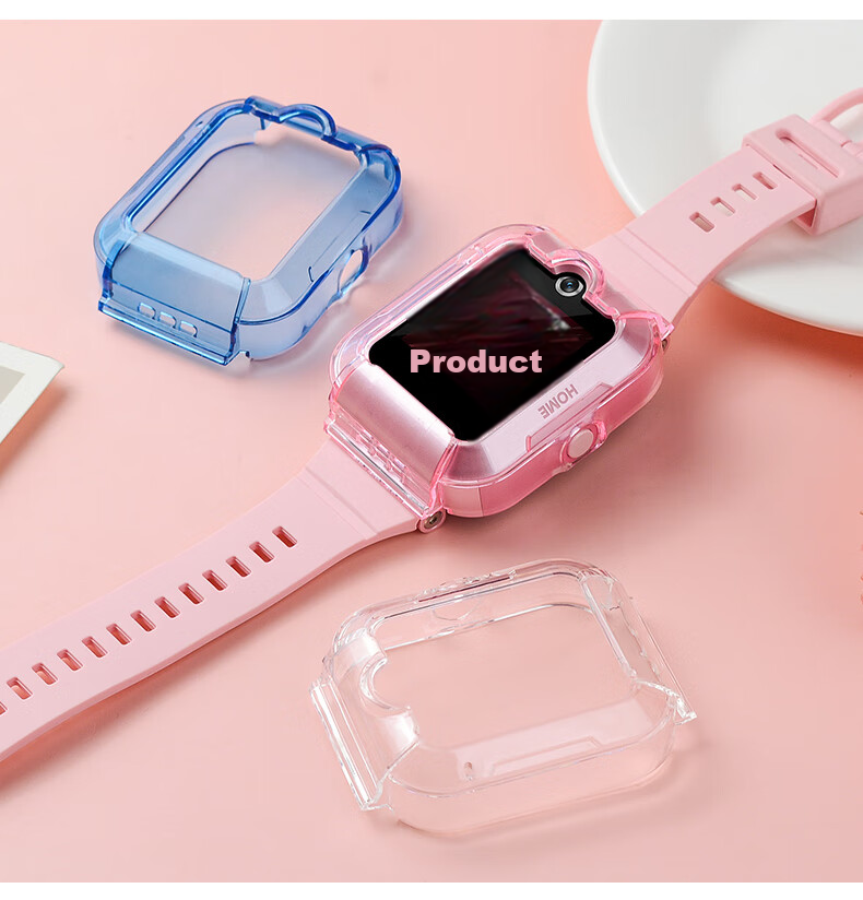 Xuanyi Protective Case for Huawei Children's Watch 5 New Glory Edition, HUAWEI Children's Phone Watch 5 New Glory Edition Slim Full Protection Shockproof Anti-Collision Case, Transparent 4
