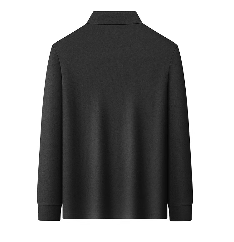 MONTAGUT [Stylish And Structured with Contrasting Collar] Autumn Simple Casual Long-Sleeve Men's Polo Shirt JG Dark Gray M 12