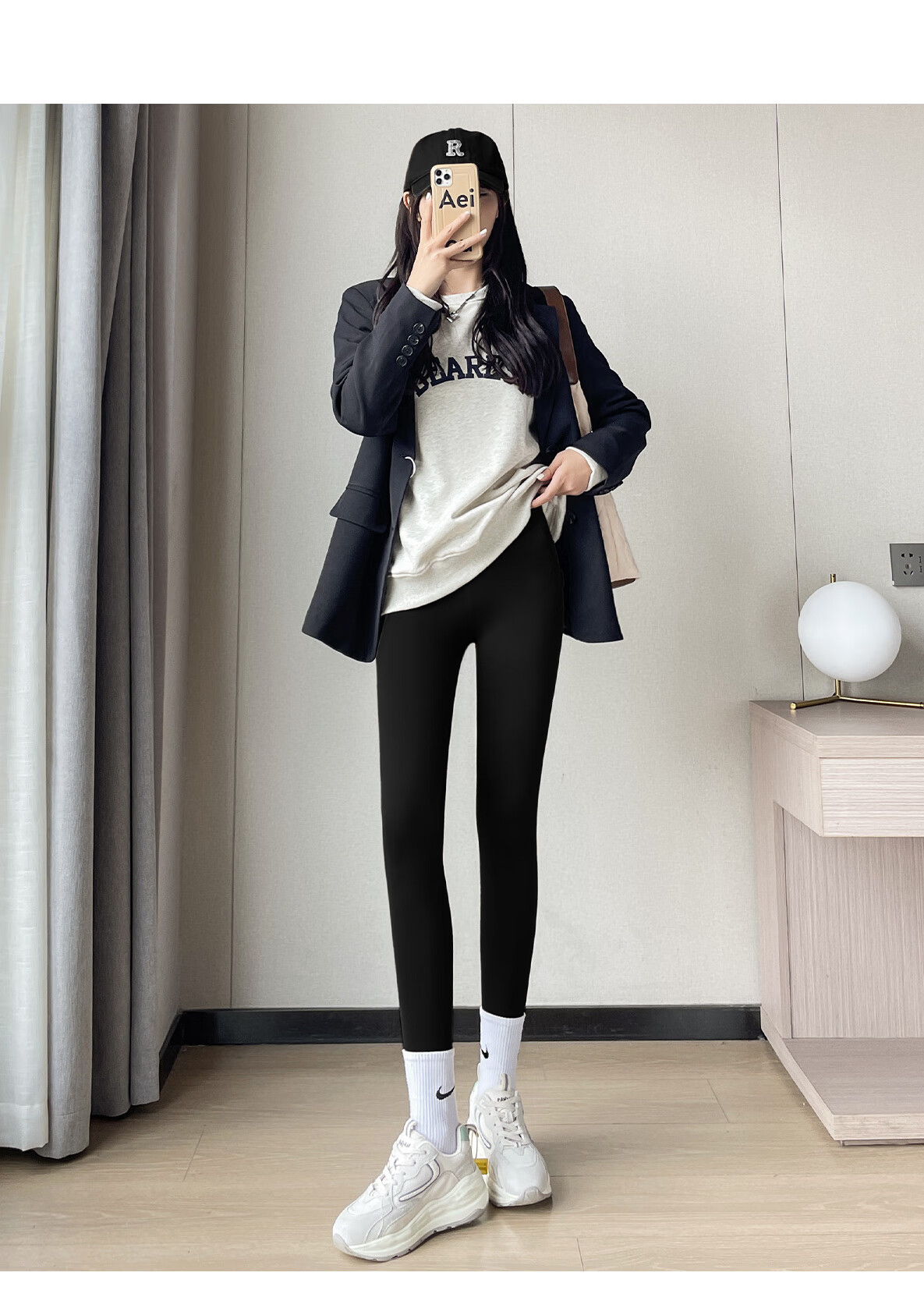 LangSha Women's Spring Thin Leggings Shark Pants Nine-Point Hip-Lifting Tummy Control Fitness Sports Yoga High Elastic Slim Barbie Pants 16