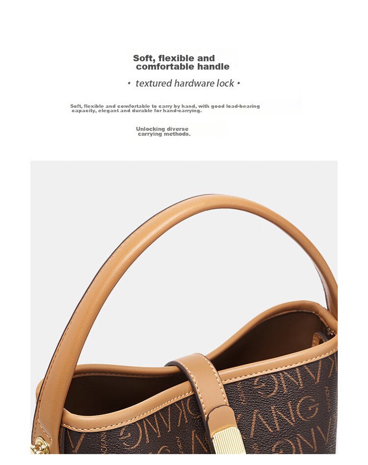 Aokang Women's Handbag, Trendy Ladies Bucket Bag, Luxury Tote Crossbody Shoulder Bag, Birthday Gift, High-End Present for Mom Or Wife 10