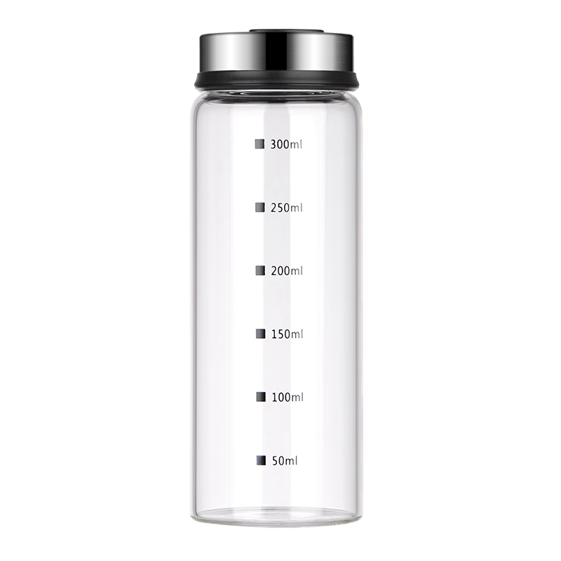 BJ High Borosilicate Glass Seasoning Bottle, Spice Container, Barbecue Seasoning Jar, Spice Box, Kitchen Sealed Salt Container, 300ml