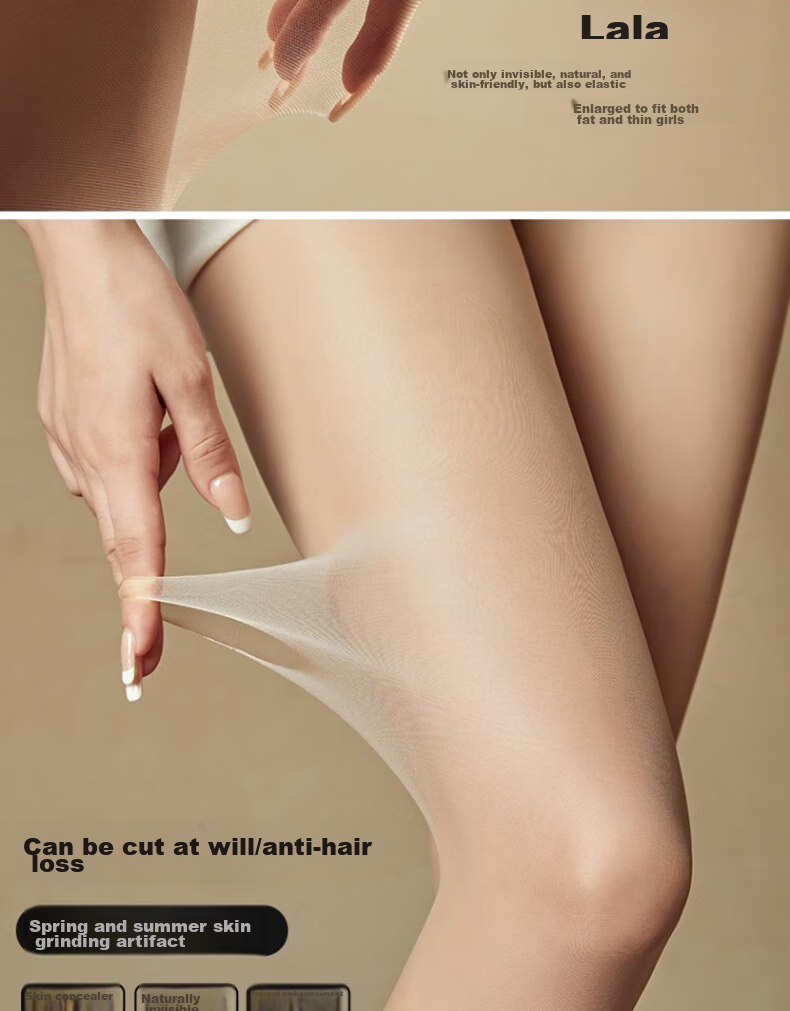 LangSha Silk Stockings for Women, Pineapple Pattern, Ultra-Thin Summer Pantyhose, Cuttable to Any Length, Sexy Slimming Thigh-High Stockings, Spring And Summer Pantyhose 5