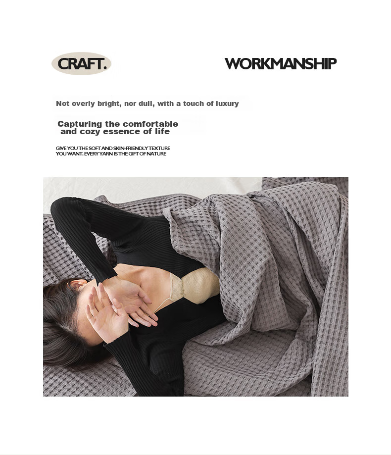 Hengyuanxiang Pure Cotton Gauze Towel Blanket, Air Conditioning Quilt, Nap Sofa Throw, Office Shawl, 100*150cm 10