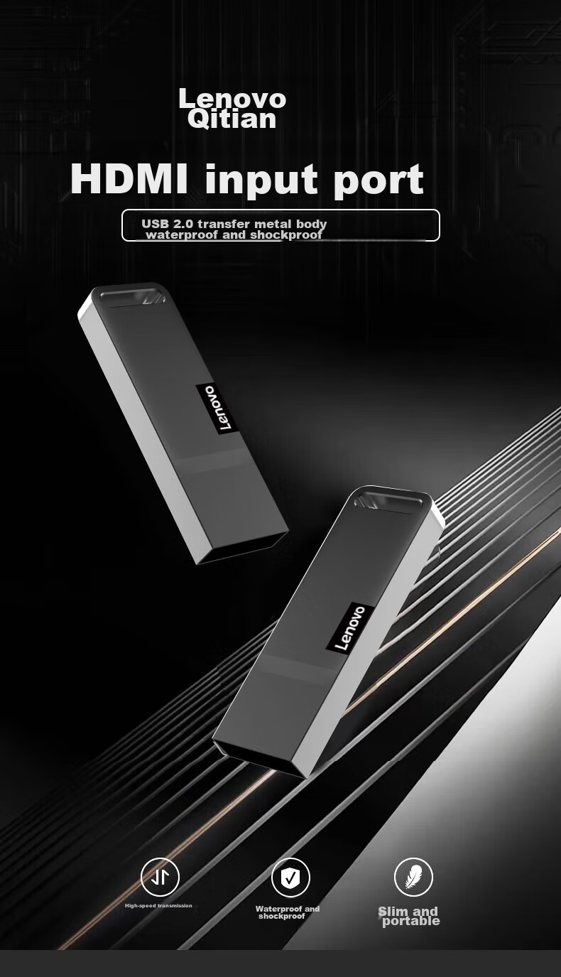 Lianxiang (Lenovo) 16GB USB2.0 Mobile Flash Drive K110, Compact And Portable, Shockproof And Drop-Resistant, Metal Mini Car USB Drive 1