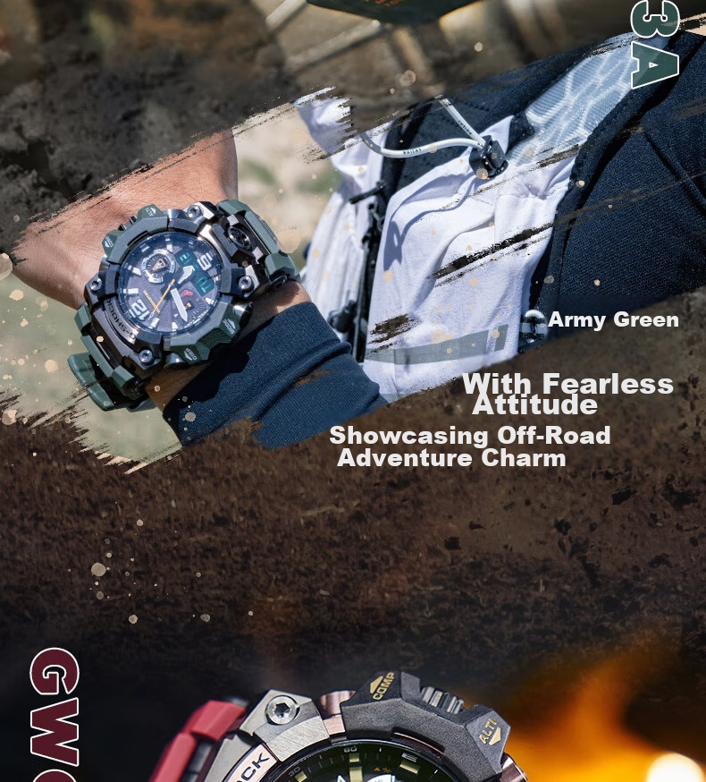 Casio Men's G-SHOCK Mudmaster Third Generation Solar-Powered Sports Digital Watch GWG-B1000 5