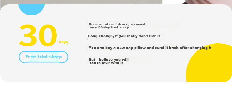 CORY Nap Pillow, Elementary School Student Hugging Pillow, Children's Prone Sleeping Pillow, Portable Nap Pillow for Office Breaks And Rest, Bamboo Charcoal Blue 5